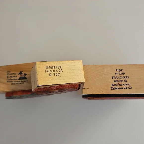 Lot of 14 Halloween themed rubber stamps Pumpkins skulls a graveyard border cats - Picture 6 of 14